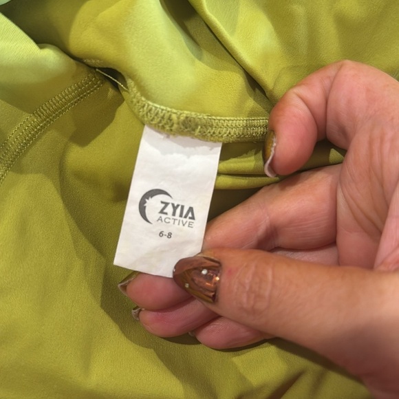 Women's Zyia Pistachio Luxe Leggings 6-8 workout pants gym athletic - Picture 3 of 4